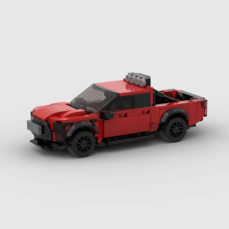 

MOC City Car Vehicle Speed Champion Racer Pickup Truck Building Blocks Brick Racing Super Technique Creative Garage Kid Toy