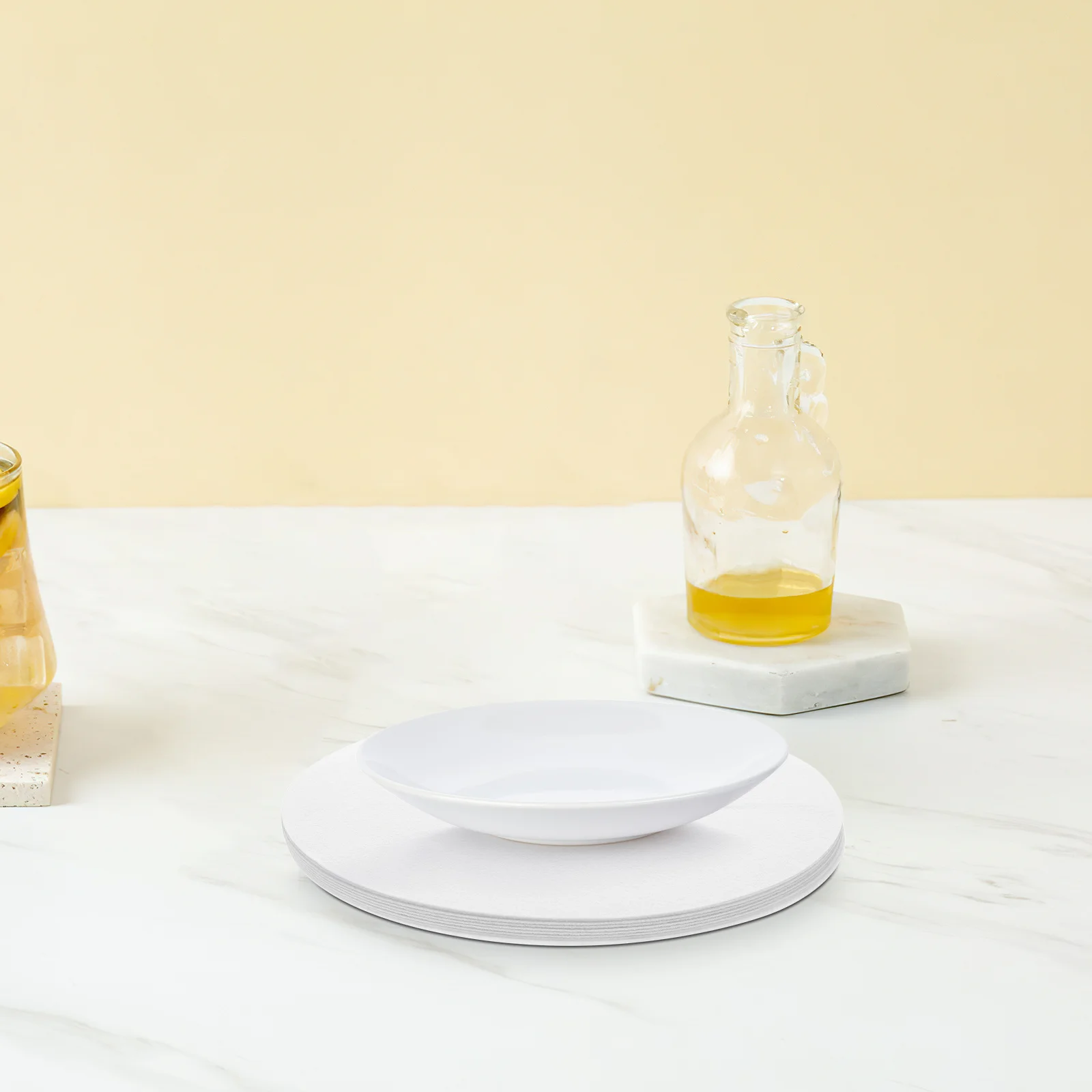 

10pcs Soft Felt Plate Protectors 30Cm Dish Separators For Cabinet Storage Multi-Functional Pan Pads Kitchen Organization Tools