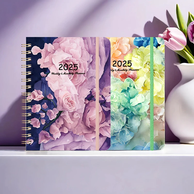 2025 Planner Notebooks Month Weekly Notebook Schedule Diary Schedule Journal School Office Supplies Stationery