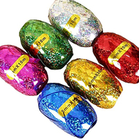 6Rolls(60M) Shiny Curling Ribbon Eggs Assorted Color Crimped Ribbon Metallic Balloon String Wrapping Ribbons Great for Wedding B