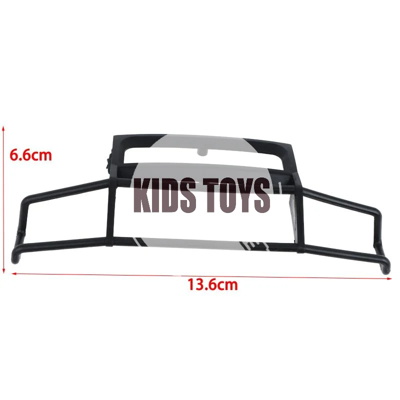 Heavy Duty RC Crawler Front Bumper Anti-Crash Durable ABS+Metal Bumper for 1/10 RC Rock Crawler Car Modification Accessory