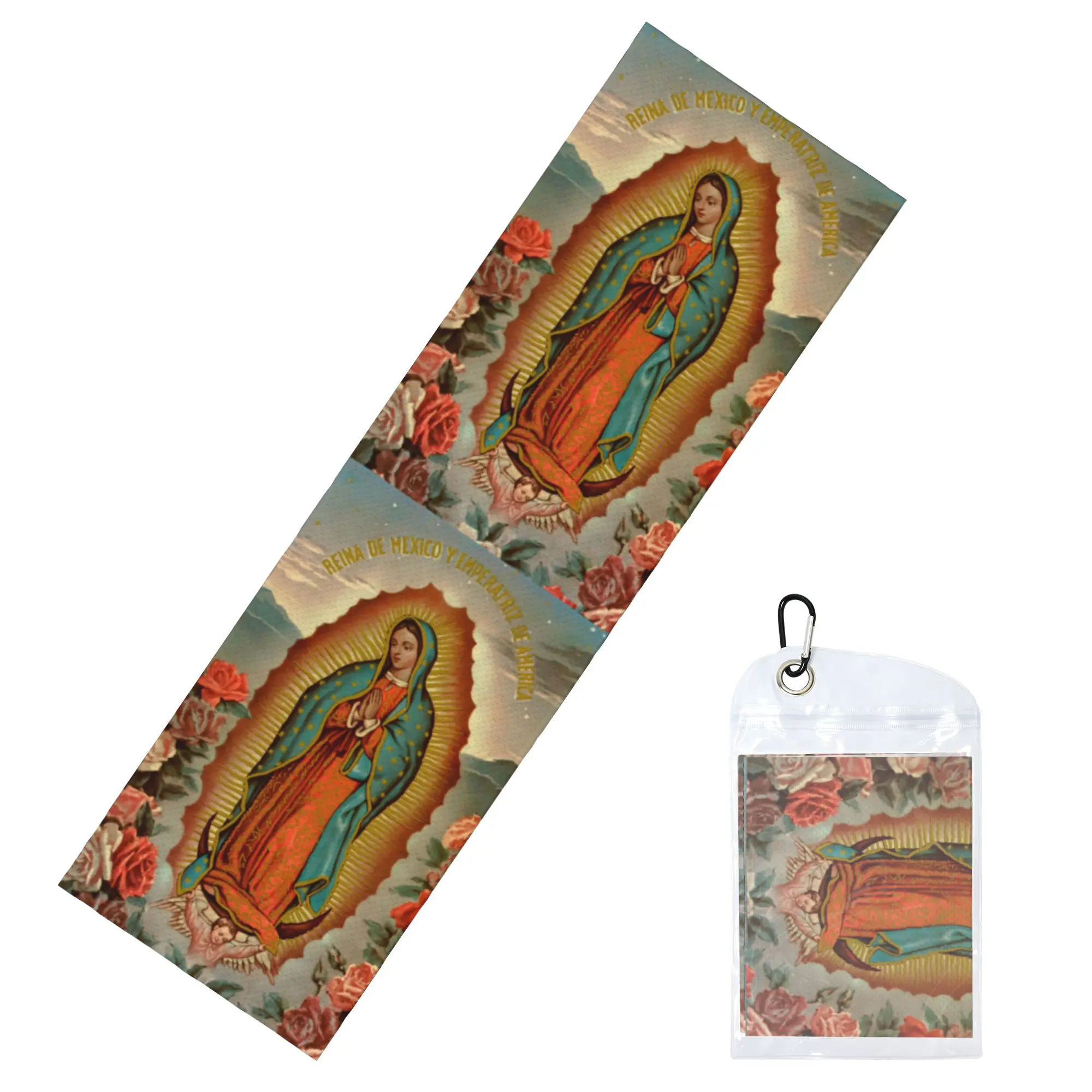 Our Lady of Guadalupe Cold Exercise Towel Quick Dry Face Towel Catholic Virgin Mary Running Towels