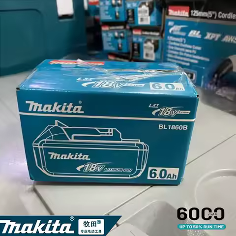 Makita rechargeable lithium battery 18V 6000mAh original Makita tool battery BL1860 BL1890 DC18RC charger 18V battery