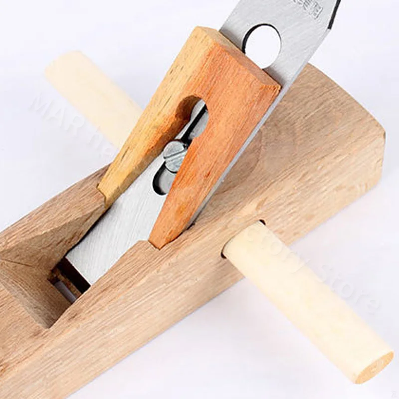 Rabot à main en bois de chêne mongol, rabot de qualité, lame en acier, rabot de coupe, artisanat de calcul de charpentier, outils de travail de calcul à domicile