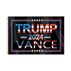 Trump and Vance 2024 Flag 3X5 feet Equipped With 2 Brass Grommets, Durable And Fade Resistant Interior Decoration