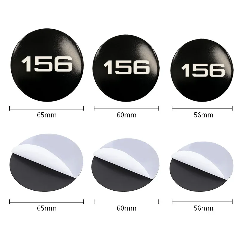 56/60/65mm Alloy Car Wheel Center Emblem Hub Caps Stickers for 156 Stelvio Giulia Giulietta 159 147 Mito Disco Brera Accessories