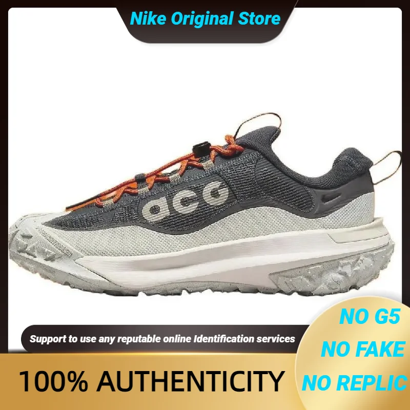 Кроссовки Nike ACG Mountain Fly 2, низкие, кожа Гор-Tex, «темно-дымчатый серый», HF6245-002