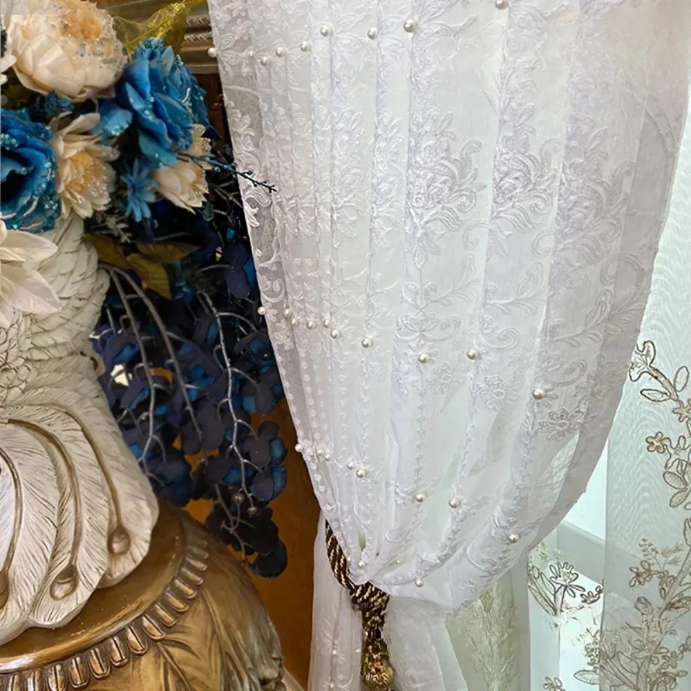 

Window Screen Curtains Are Suitable for Living Room Bedroom Translucent Impermeable European-style Window Screens