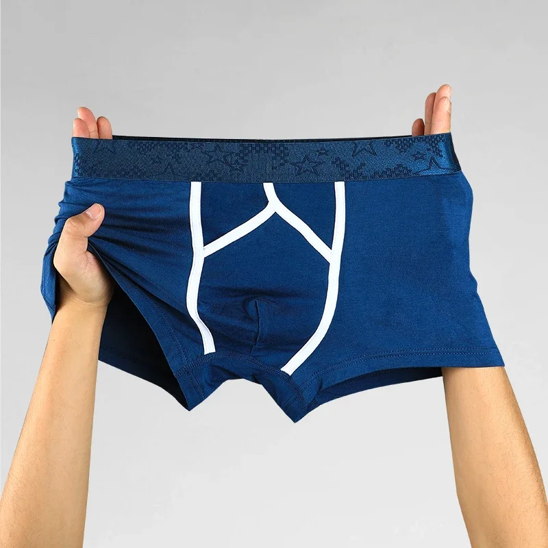 Bullet spermatic cord separation underwear men's vein scrotum pouch four corners underpants curved sexy boxers