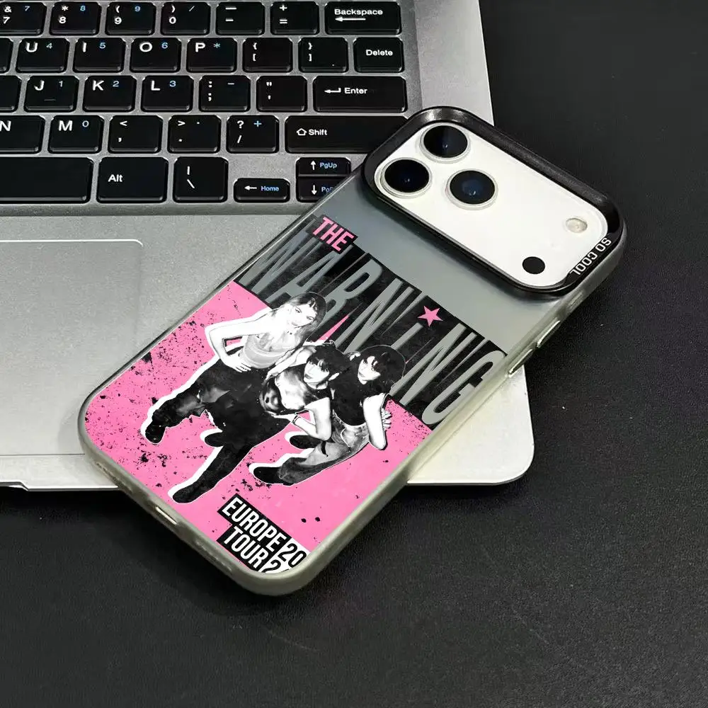 Funda de teléfono The W-WarningS a la moda para iPhone 17 16 15 14 13 12 11 Pro Max Air Matte Laser Aurora Funda a prueba de golpes