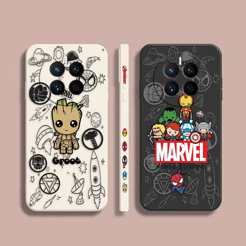 Funda de teléfono para Huawei MATE 10 20 20X 30 40 P30 P40 P50 NOVA Y70 9SE 8 8I 7 6 4 3 3I PRO, Funda Capa Marvel Groot Baby Manga