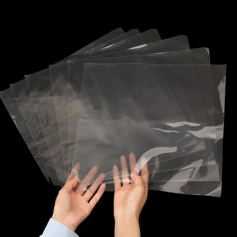 (10-100 Stück) 12-Zoll-Vinyl-Schallplattenhüllen, transparente OPP-Kunststoffhüllen, antistatisch, säurefrei, selbstklebende Schutzbeutel für Schallplatten – Detail 3