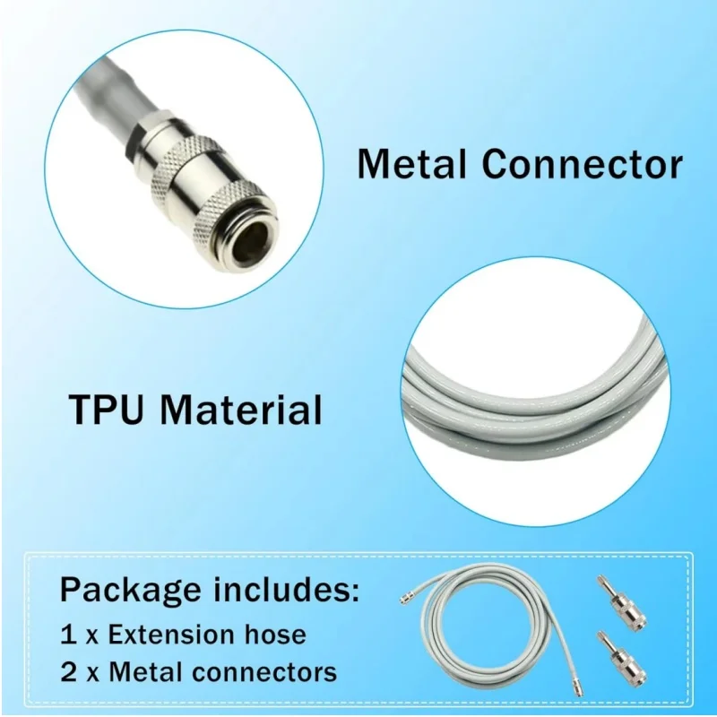 NIBP Hose Reusable Single Tube Blood Pressure Tubing Pressure Interconnect Tube for Mindray CM1904 Patient Monitor Self Locking - view 5