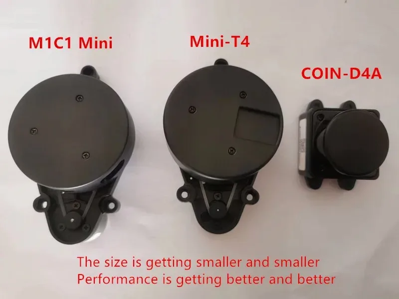 M1C1-Mini / Mini-T4 / COIN-D4A Samll 8m Laser radar range scanner navigazione evitamento ostacoli lidar sweeper special lidar