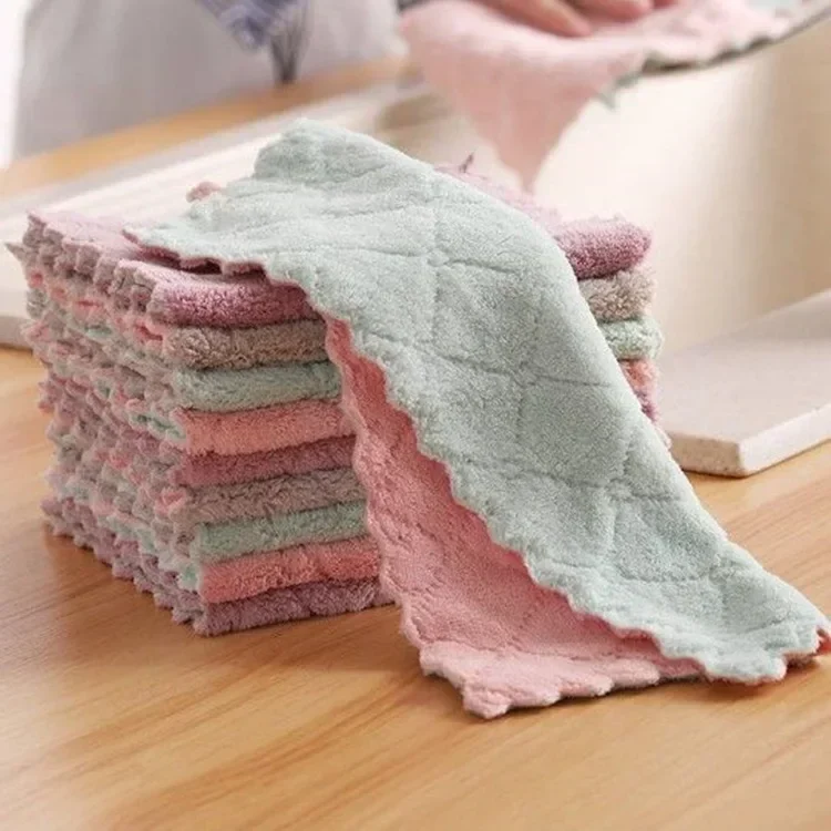 5pcs Dish Wipe Absorbent Towel used for Cleaning the Kitchen Wipes Dishes Towel Hands Magic Wipes for Washing Dishes