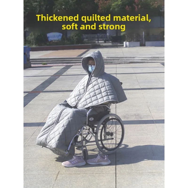 كرسي متحرك الشتاء الصوف الساق بطانية دافئة يندبروف اللفة لحاف المسنين السفر في الهواء الطلق مقاومة للماء الغطاء القطيفة الواقية