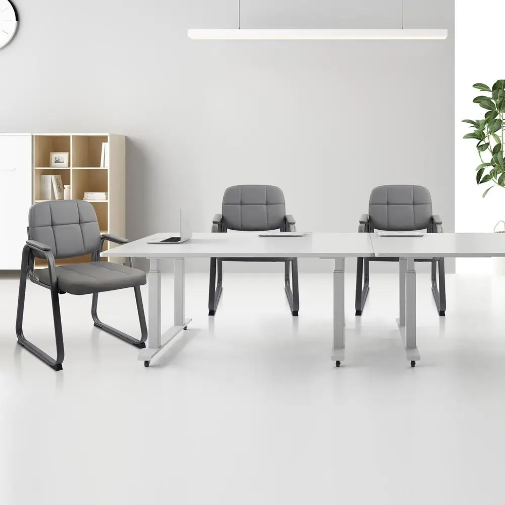 

Waiting Room Office Guest Chair with Padded Arms, Reception Meeting Conference Waiting Room Lobby Home Desk Big and Tall Execut