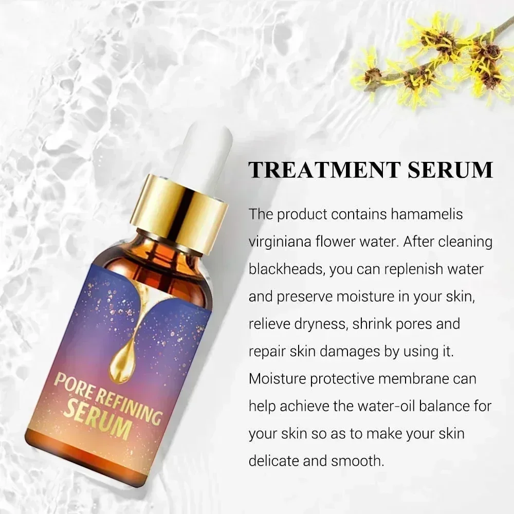 Shrinking Pores Facial Serum Removing Large Pores Moisturizing Essence Liquid Repair Firm Face Beauty Skin Care