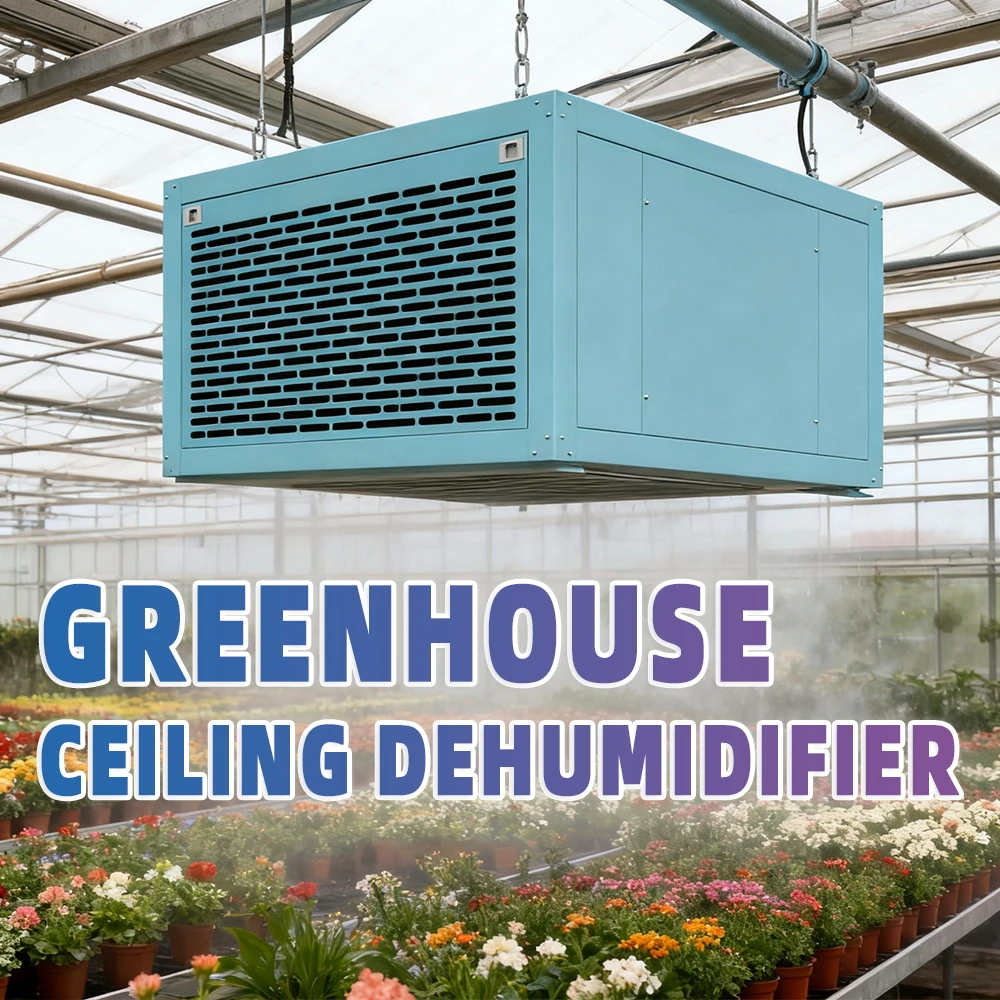 498L/D Commercial Grow Dehumidifier for Indoor Farming Crawl Space Greenhouse Professional Cultivation Humidity Control