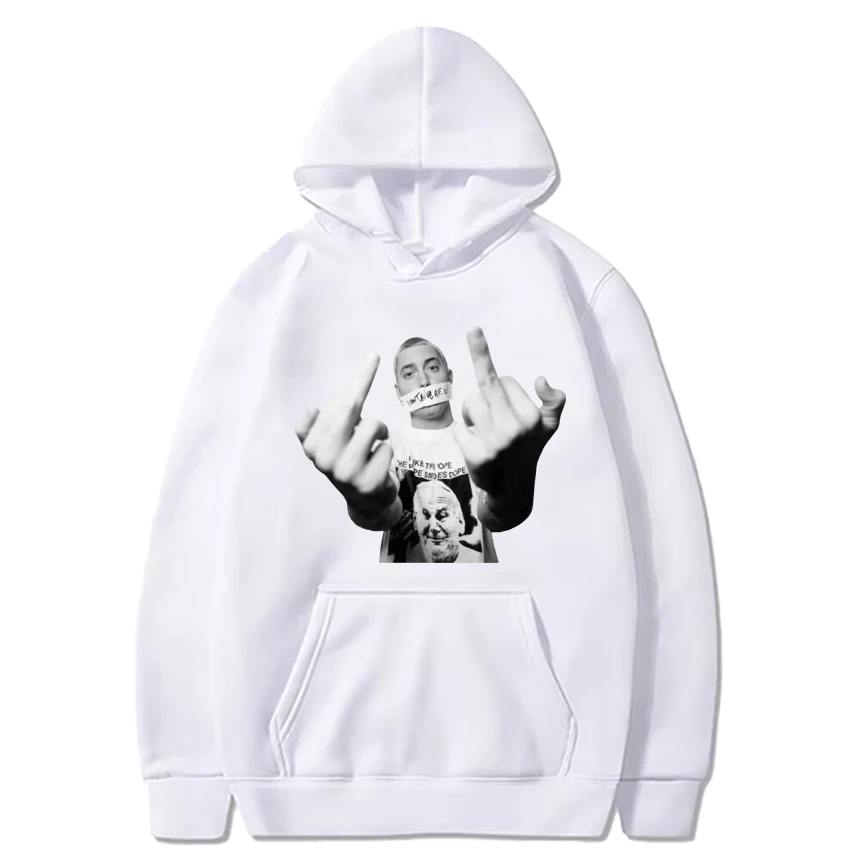 Felpa con cappuccio grafica Eminem di alta qualità New Men Women felpa a maniche lunghe in pile Casual Unisex personalizzata rap Hip Hop streetwear