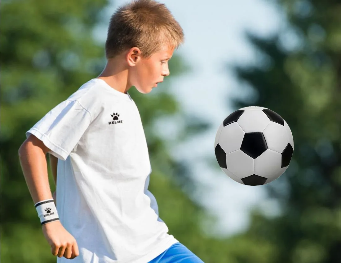 Football Size 5, Adult And Children'S Football Training And Competition, Durable And Explosion-Proof, Football Size 5, PVC