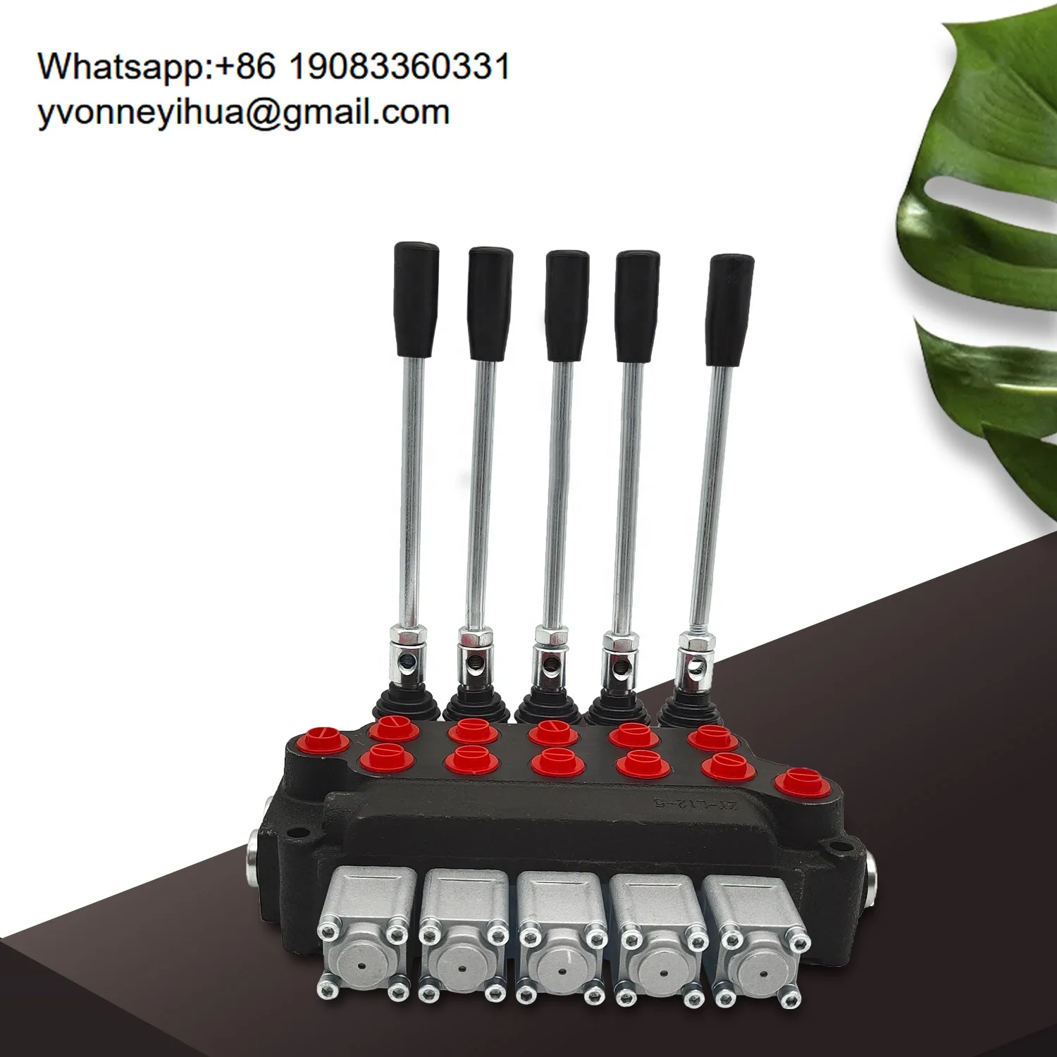 Válvula de Controle Hidráulico Monobloco Direcional Hy-waloil 100% Testada DCV40 com 5 Bobinas para Caminhões e Veículos de Engenharia