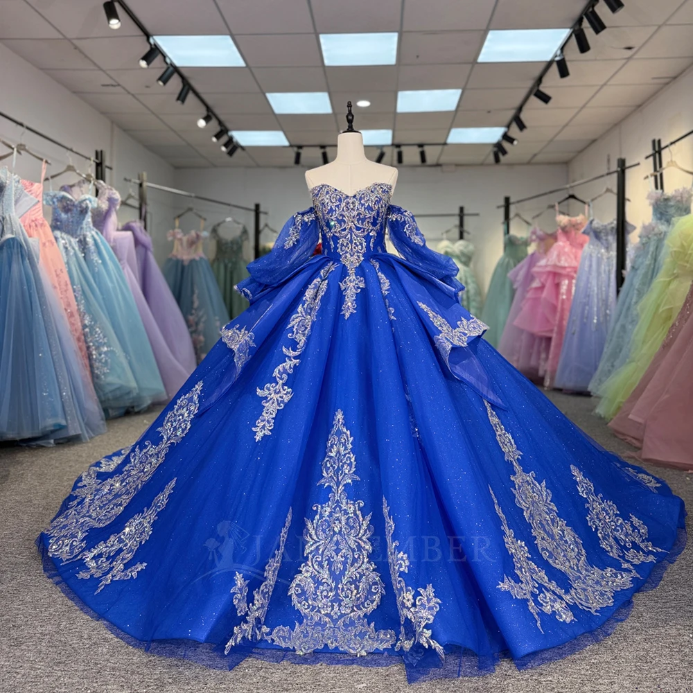 

Элегантные платья Quinceanera с пайетками, 2025 г., бальные платья с открытыми плечами, милые платья для дня рождения 15 лет, платья de 15 quinceañera по индивидуальному заказу