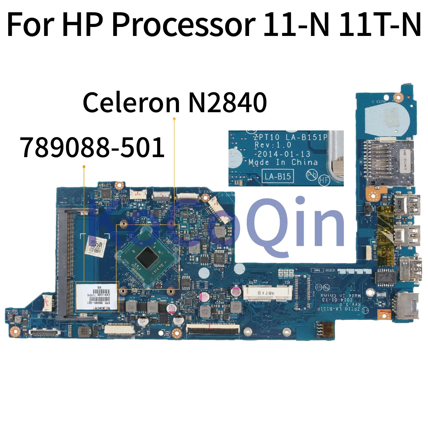 for-hp-pavilion-11t-n-x360-laptop-motherboard-la-b151p-sr1yj-n2840-793105-501-notebook-mainboard-tested