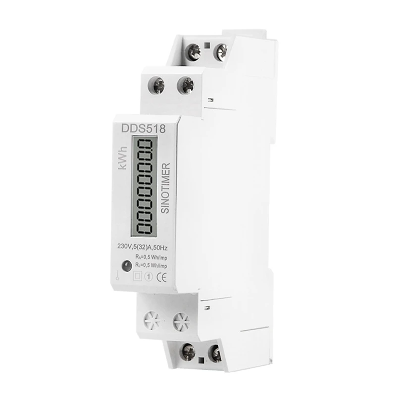 1 قطعة الطاقة واط متر LCD شاشة ديجيتال استهلاك الطاقة الكهربائية Wattmeter كيلووات ساعة 5-32A