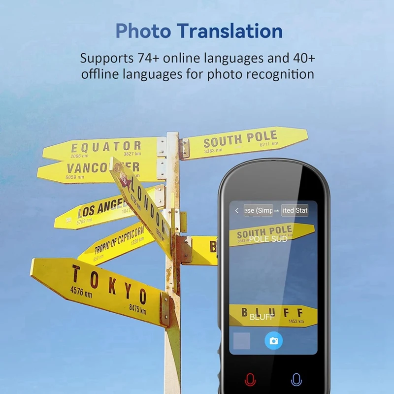 Language Translator, 138+ Languages Translation In Real Time Voice Translator Device For Learning Travel Business