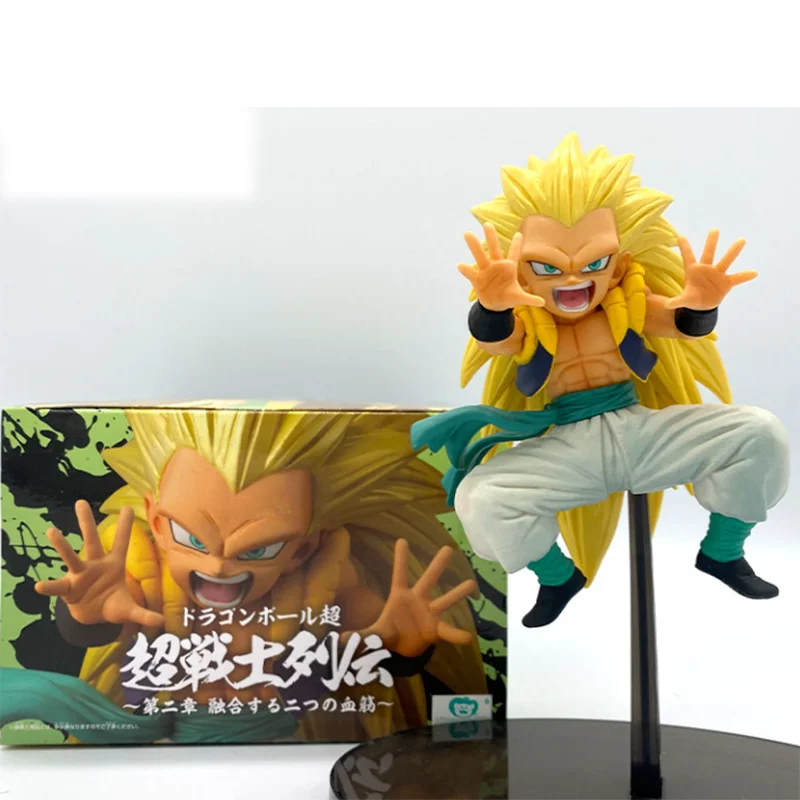 Bandai Original Dragon Ball Anime Figur Gotenks Action Figure Spielzeug für Jungen Mädchen Kinder Weihnachten Geschenk Sammeln Modell Ornamente