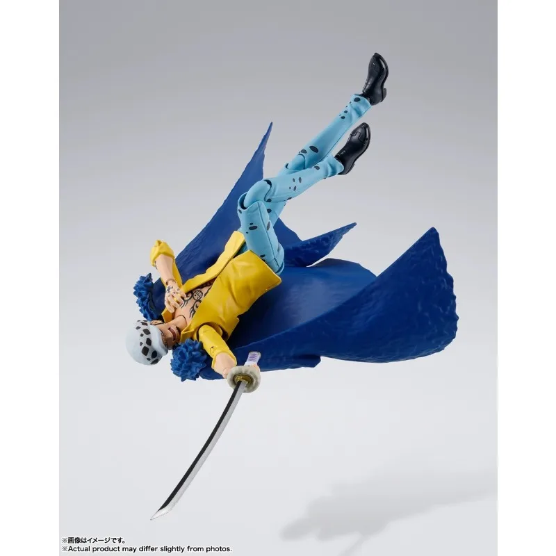 Bandai Original S.H.Figuarts ONE PIECE Anime Figure Trafalgar D.Water Law Action Figure Toys for Boys Girls Kids Birthday Gifts