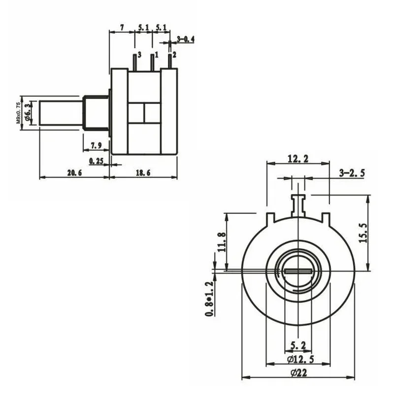 5PCS 3590 3590S 1K 2K 5K 10K 20K 50K 100K ohm Precision Potentiometer Adjustable Resistor 3590-2-102 103 502 103 203 503 104