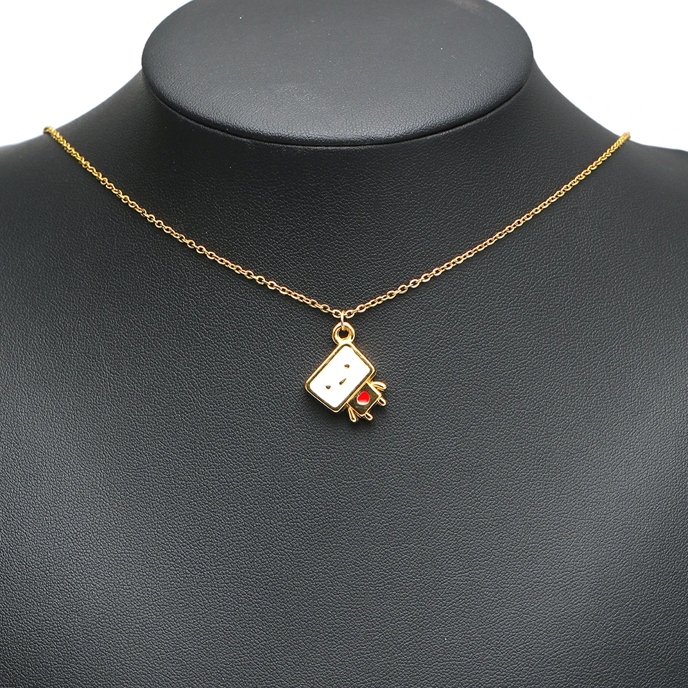 4 Stück Edelstahl-Cartoon-Emaille-Hunde-Roboter-Anhänger für Halsketten, Ohrringe, Charms, DIY-Schmuck, Armband-Zubehör – Detail 4