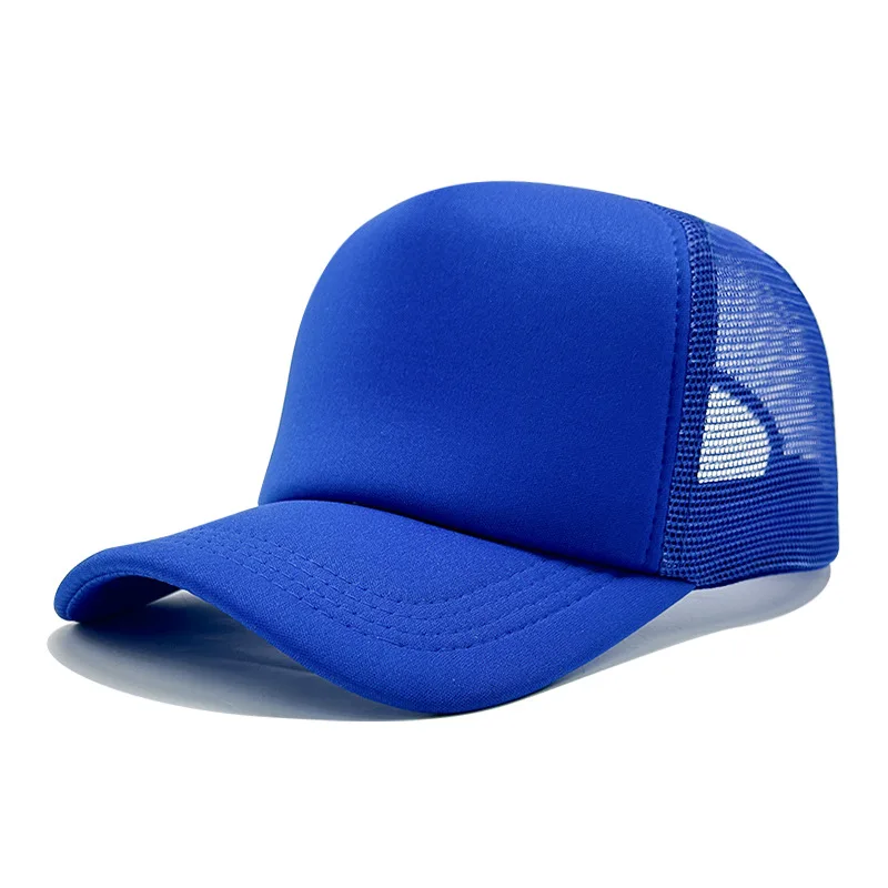 Angepasst Gedruckt Logo Schwamm Mesh Cap Einfarbig Baseball Hut Sonnenschirm Und Sonnenschutz Reise Caps Lkw Kappe Entenschnabel Hüte