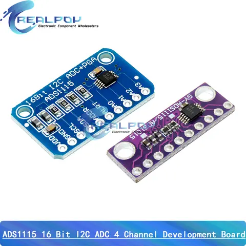 ADS1115 16 Bit I2C Module Precision ADC 4 Channel Development Board Pro Gain Amplifier 2.0V to 5.5V for Arduino RP