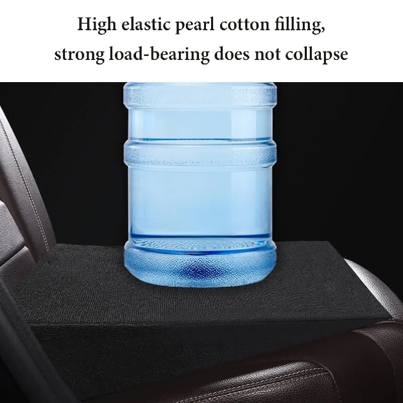 Car Rear Seat Wedge Support Pad Car Seat Leveling Pad Memory Foam Fatigue Relief Add Height Pad For Long-distance Travel