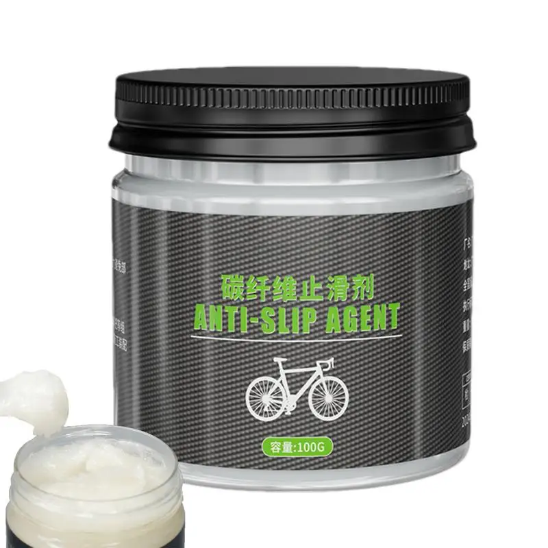 Graxa de bicicleta antiderrapante de fibra de carbono MTB Bike Grease Lubrificante antiderrapante Graxa de montagem de bicicleta para guidão de assento 100g