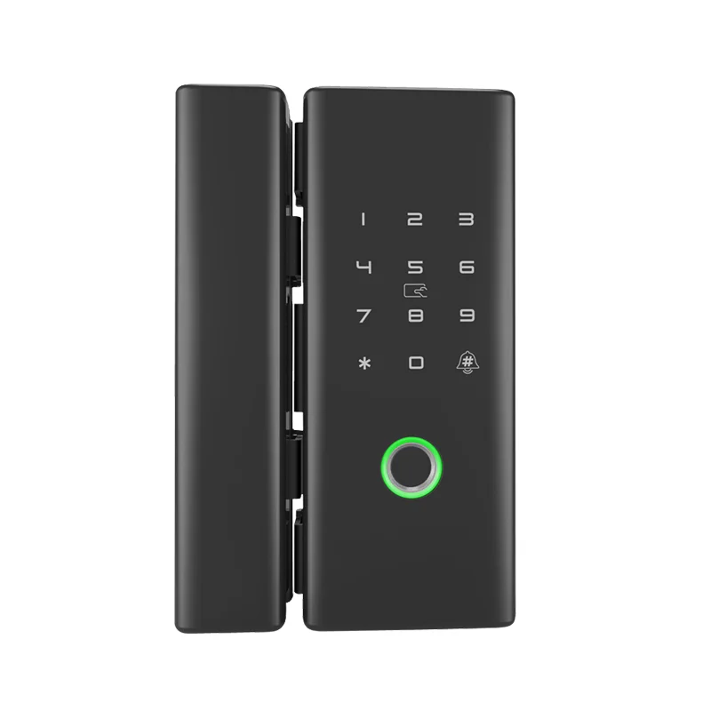 

TTLOCK APP Fingerprint Lock Bluetooth Smart Glass Door Lock Biometric Electronic Control Door 13.56M RFID Remote Unlock No-Drill