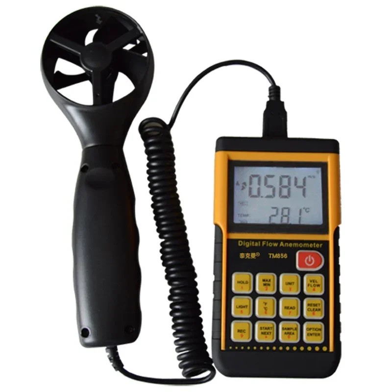 High-precision Digital Anemometer Split-type Wind Speed and Temperature Tester Anemometer TM856