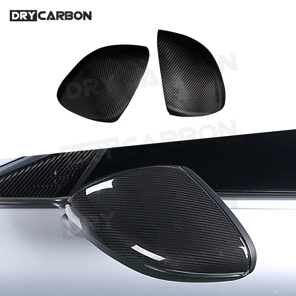 Carbon Fiber Rearview Mirror Covers Caps for Mercedes Benz CLA A Class W118 CLA200 260 A180 AMG 2020+ Car Interior Sticker 