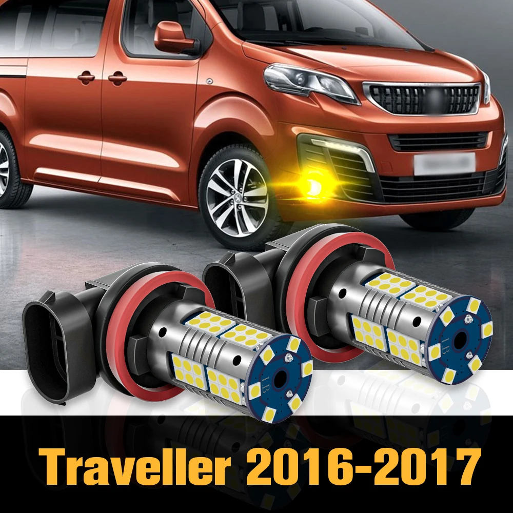 

2pcs Canbus LED Fog Light Lamp Accessories For Peugeot Traveller 2016 2017