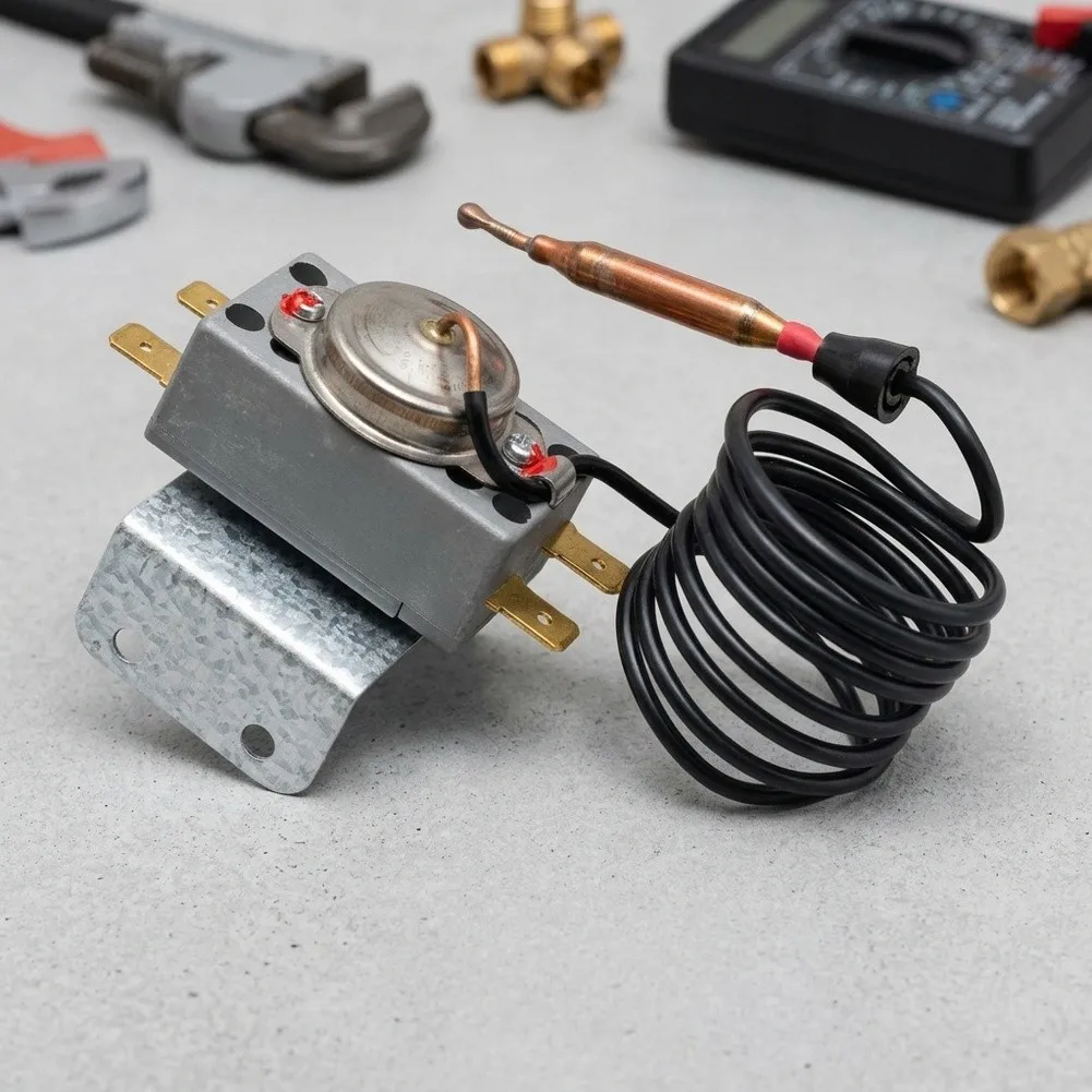 V13967 0040400191 Thermal Cut-Off Component for Water Heater Units with Pre-Assembled Wiring and Metal Terminals