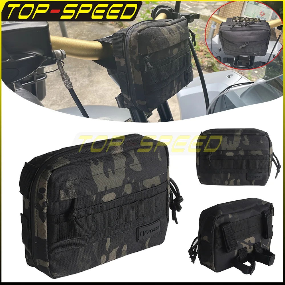 

Club Style Handlebar Bags Motorcycle Tool Bags Sissy Bars Bag Molle Traveller Bags For Harlry Dyna Softail Sportster XL 883 1200