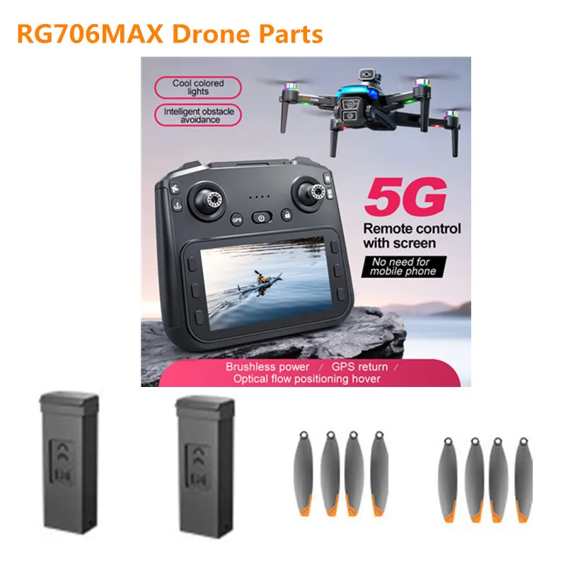 RG706MAX RC Drone 7.4V 3000Mah Battery/Propeller RG706 MAX Drone Battery RG706MAX Drone Battery Blades RG706 MAX Dron Battery