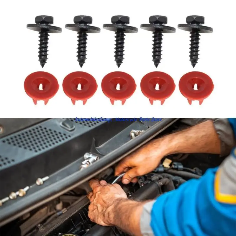 H7BD Multipurpose Automotive Undertray Fastening System Aftermarket Engine Undertray Hardware Easy to Use for Vehicle