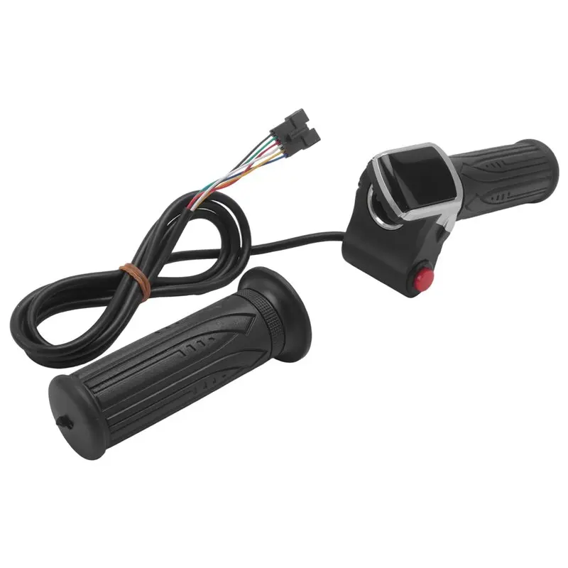 

Universal Electric Bike Throttle With LCD Display Handle Throttle For 36V Twist Throttle Scooter E-Bike Parts
