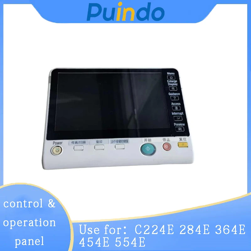 Original Disassembly Control & Operation panel for Konica Minolta C224E 284E 364E 454E 554E