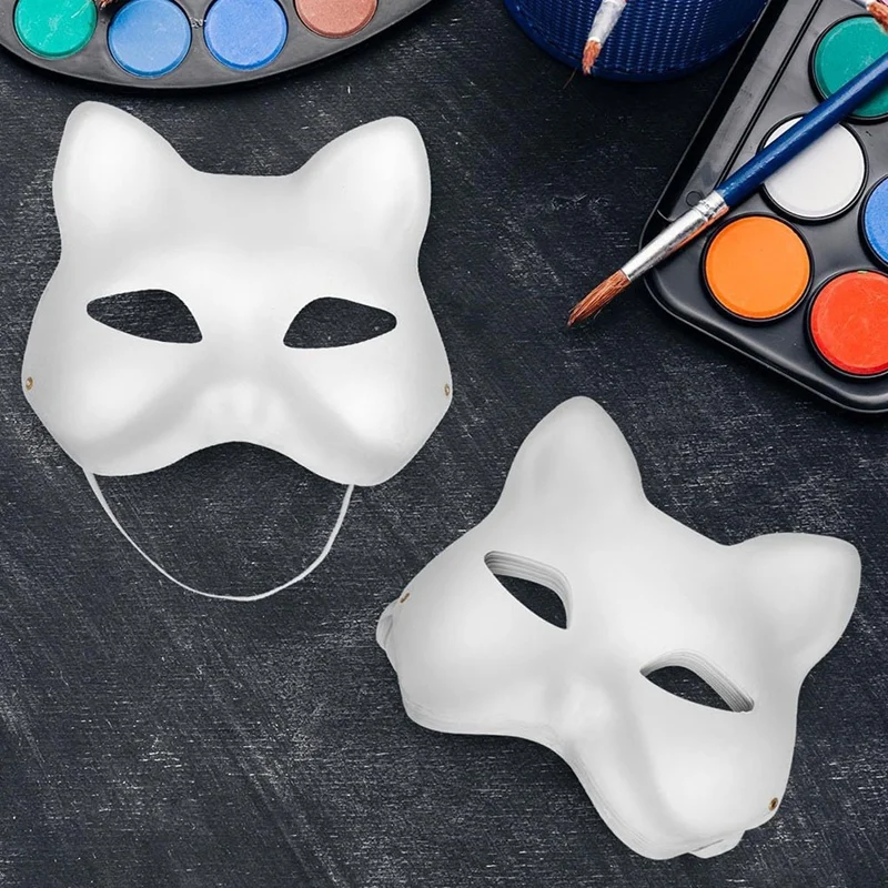 Zestaw masek, puste DIY Therian Gear Stuff baza maski Spra Paint, impreza cosplay na Halloween