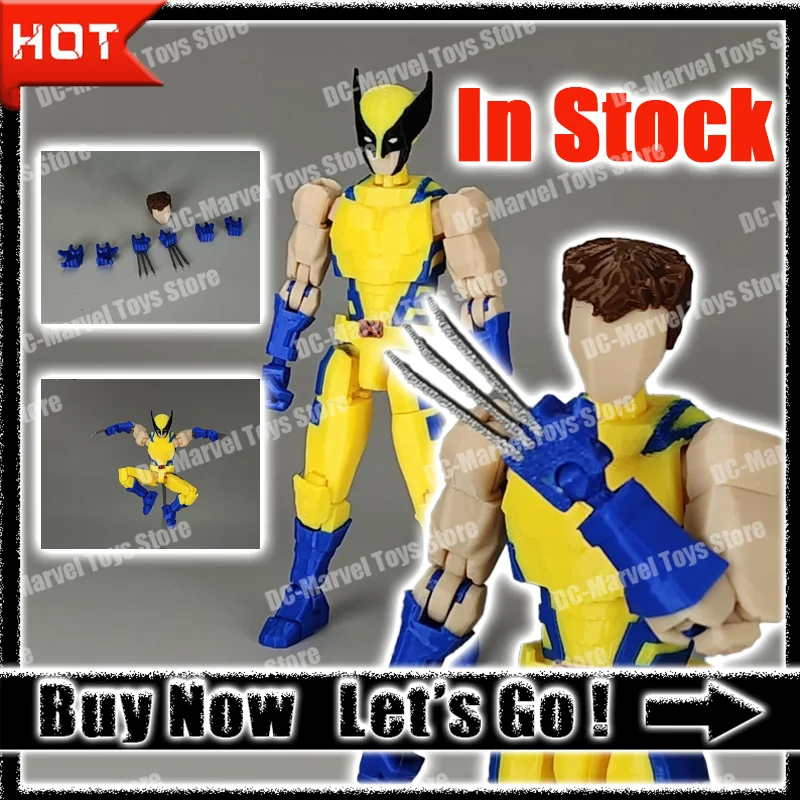 In Stock 3d Printed 13cm Wolverine Multi Joint Superhero Accessories Dummy13 Shf Anime Action Figures Custom Model Gift Toys